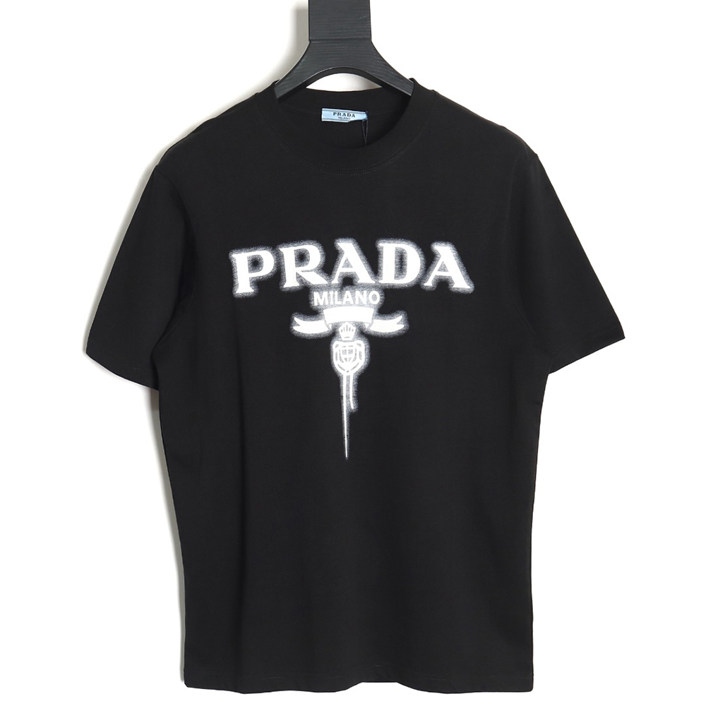 Pra*a chest monogram short-sleeved t-shirt tsk2