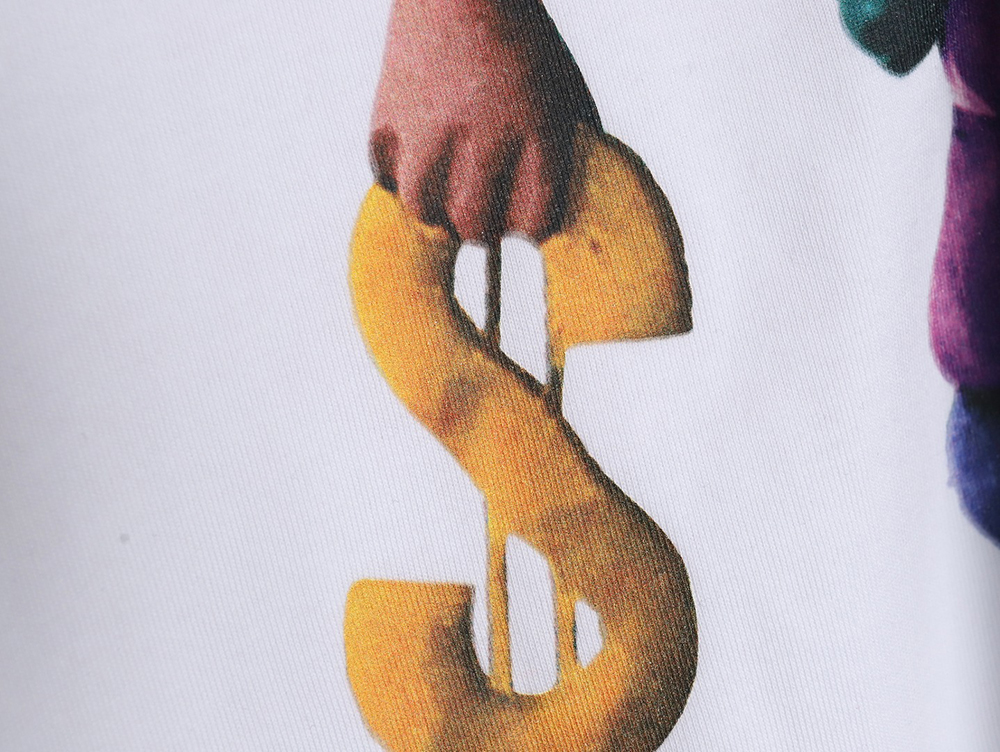 Stussy 2024 Peace ProsperityTee Doll Slogan Back Slogan Short Sleeve T-Shirt TSK1