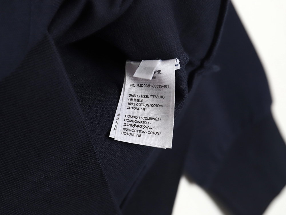 Thom Browne yarn-dyed drawstring zipper jacket TSK3