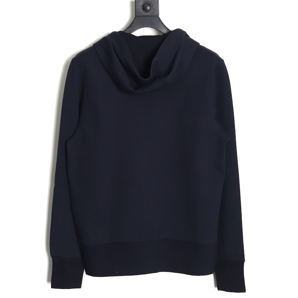 Thom Browne yarn-dyed drawstring zipper jacket TSK3