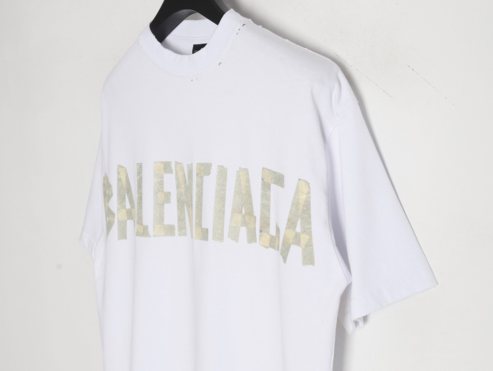 Ba*len*cia*ga 24ss masking tape short sleeve t-shirt