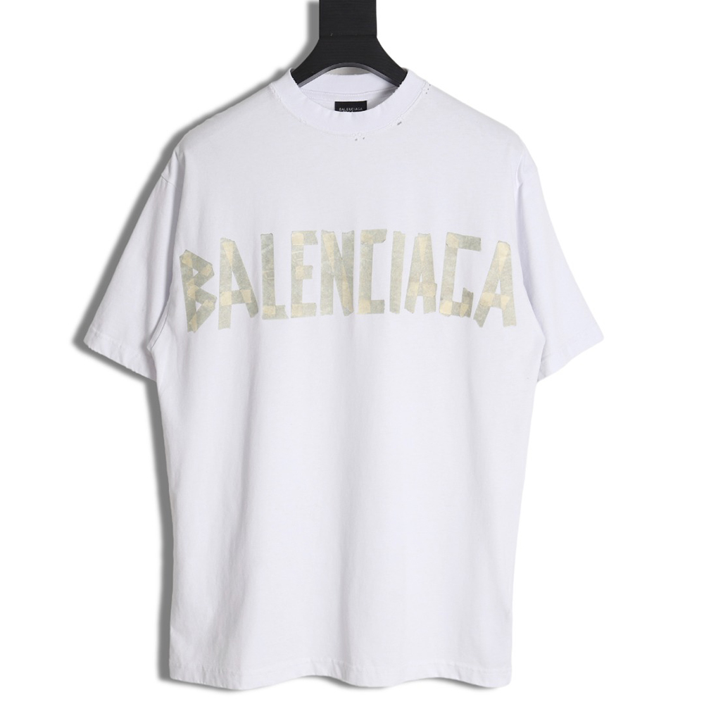 Ba*len*cia*ga 24ss masking tape short sleeve t-shirt