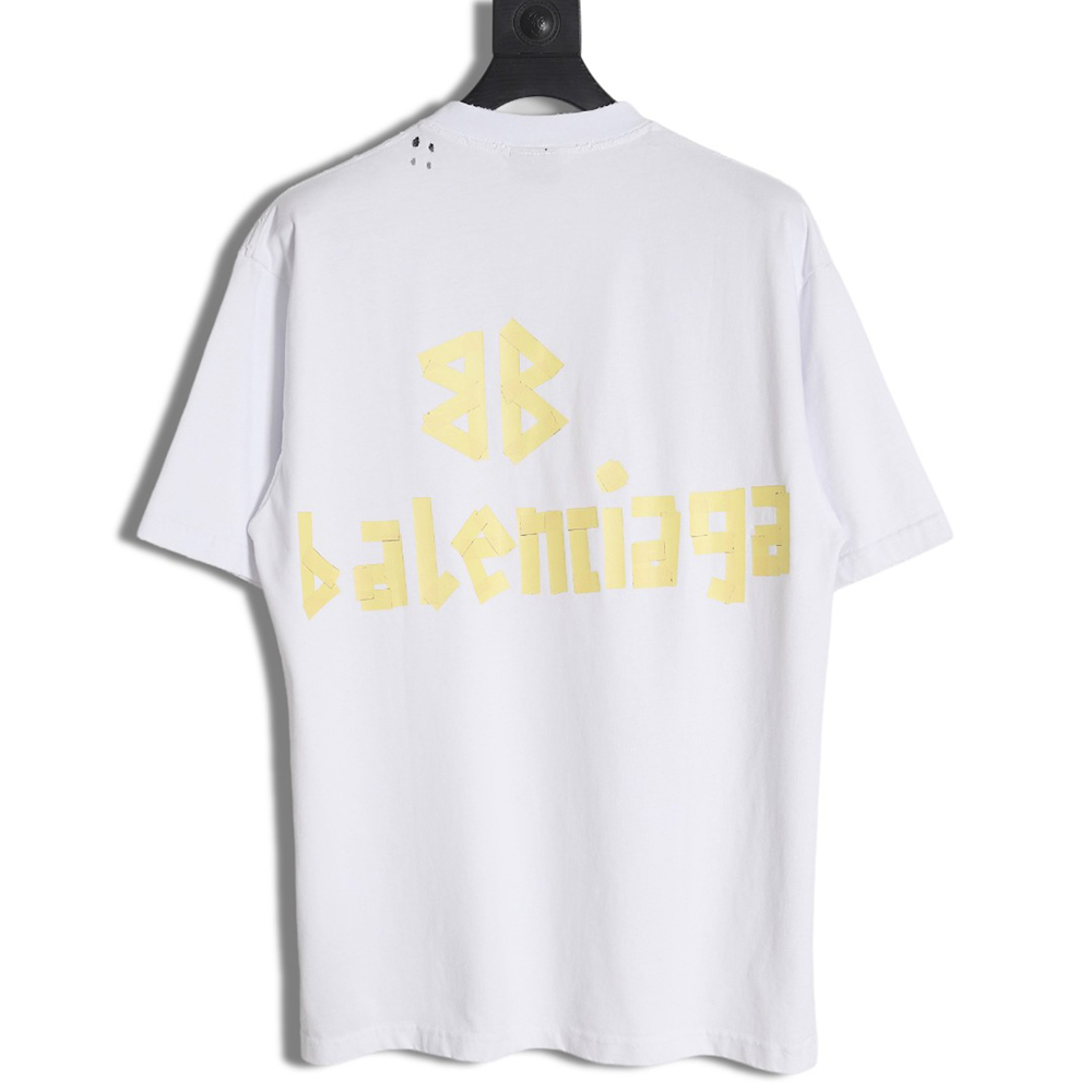 Ba*len*cia*ga 24ss masking tape short sleeve t-shirt