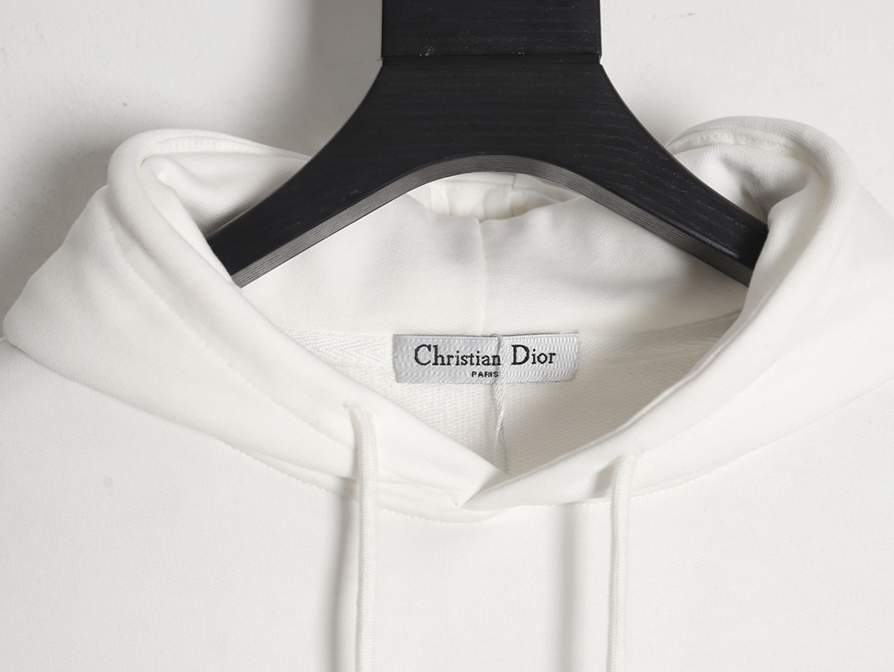 D*or 24ss small flower embroidered hooded sweatshirt