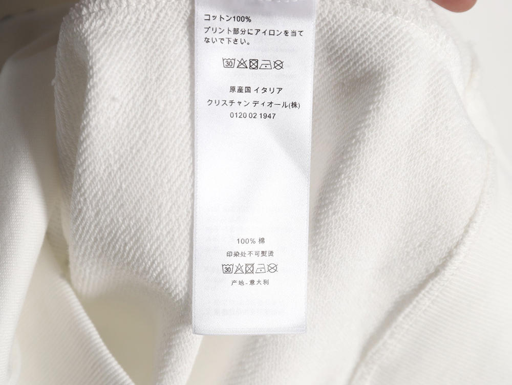 D*or 24ss floral print crew neck sweatshirt