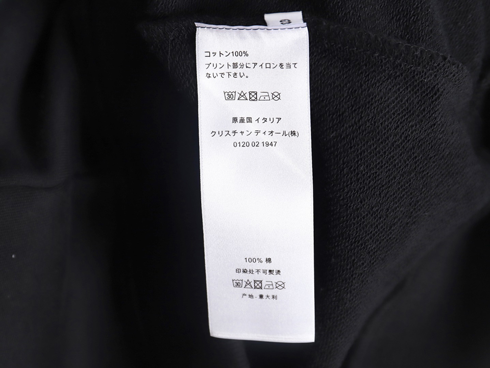 D*or 24ss floral print crew neck sweatshirt