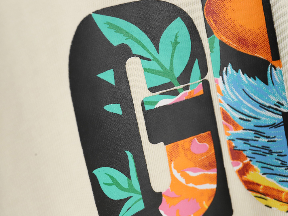 G*u*i dragon year series dragon letter logo printed round neck short sleeves