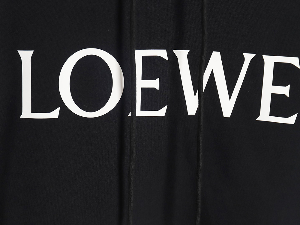 L0ew* 24ss large letter print hooded sweatshirt tsk2