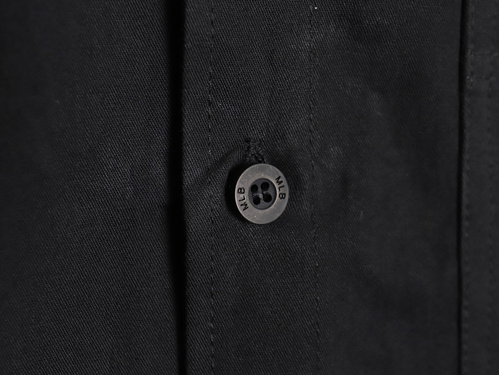 MLB Back Logo long-sleeved shirt autumn heavy embroidered Oxford shirt jacket