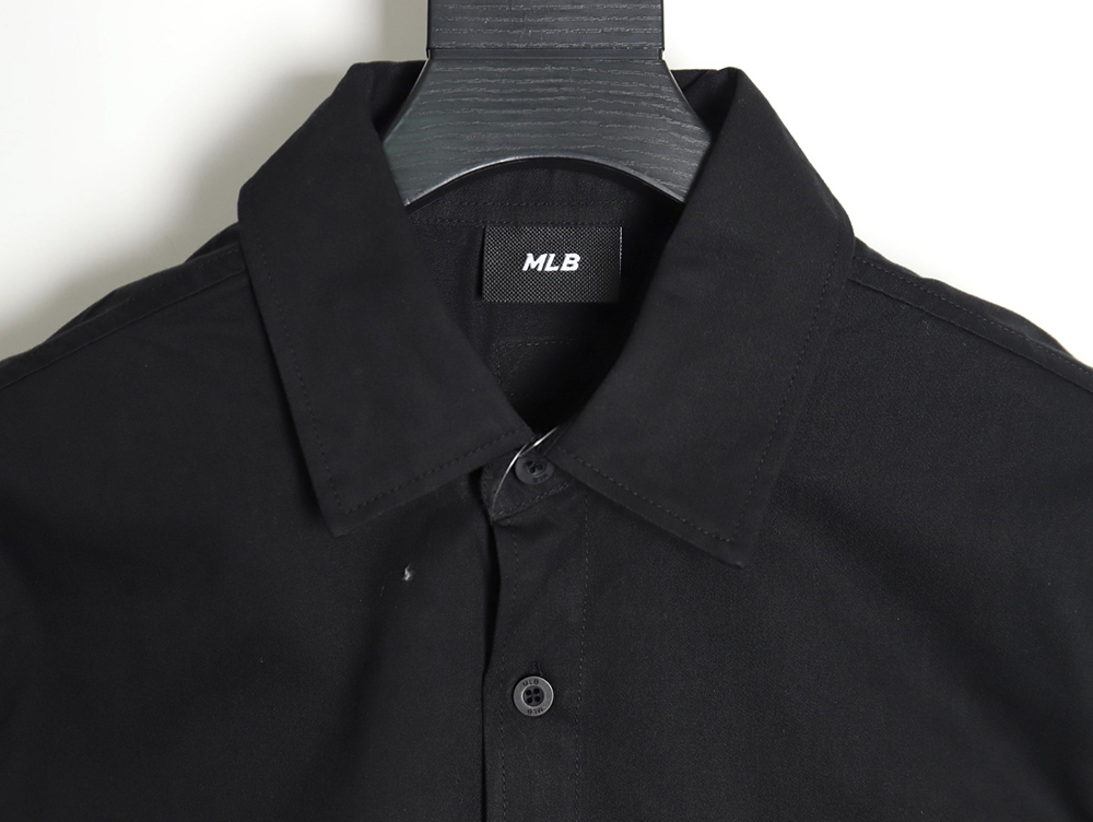 MLB Back Logo long-sleeved shirt autumn heavy embroidered Oxford shirt jacket