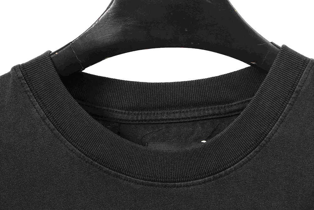 Givenchy washed letter embroidered short sleeves