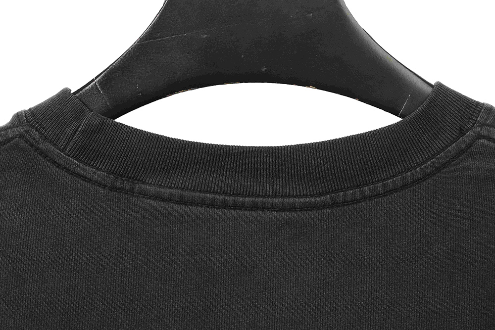 Givenchy washed letter embroidered short sleeves