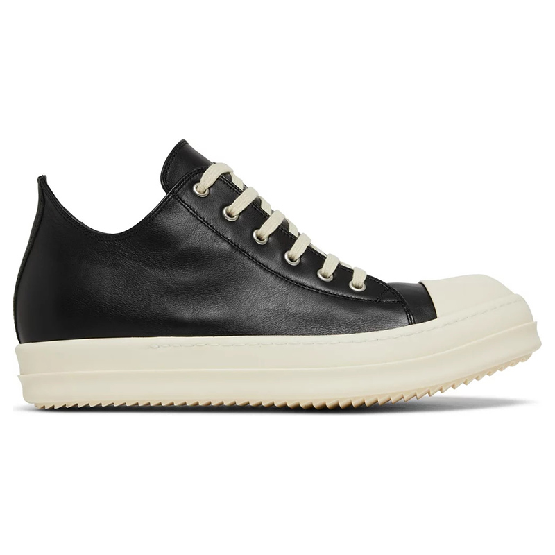 Rick Owens Strobe Leather Low ''Black Milk''