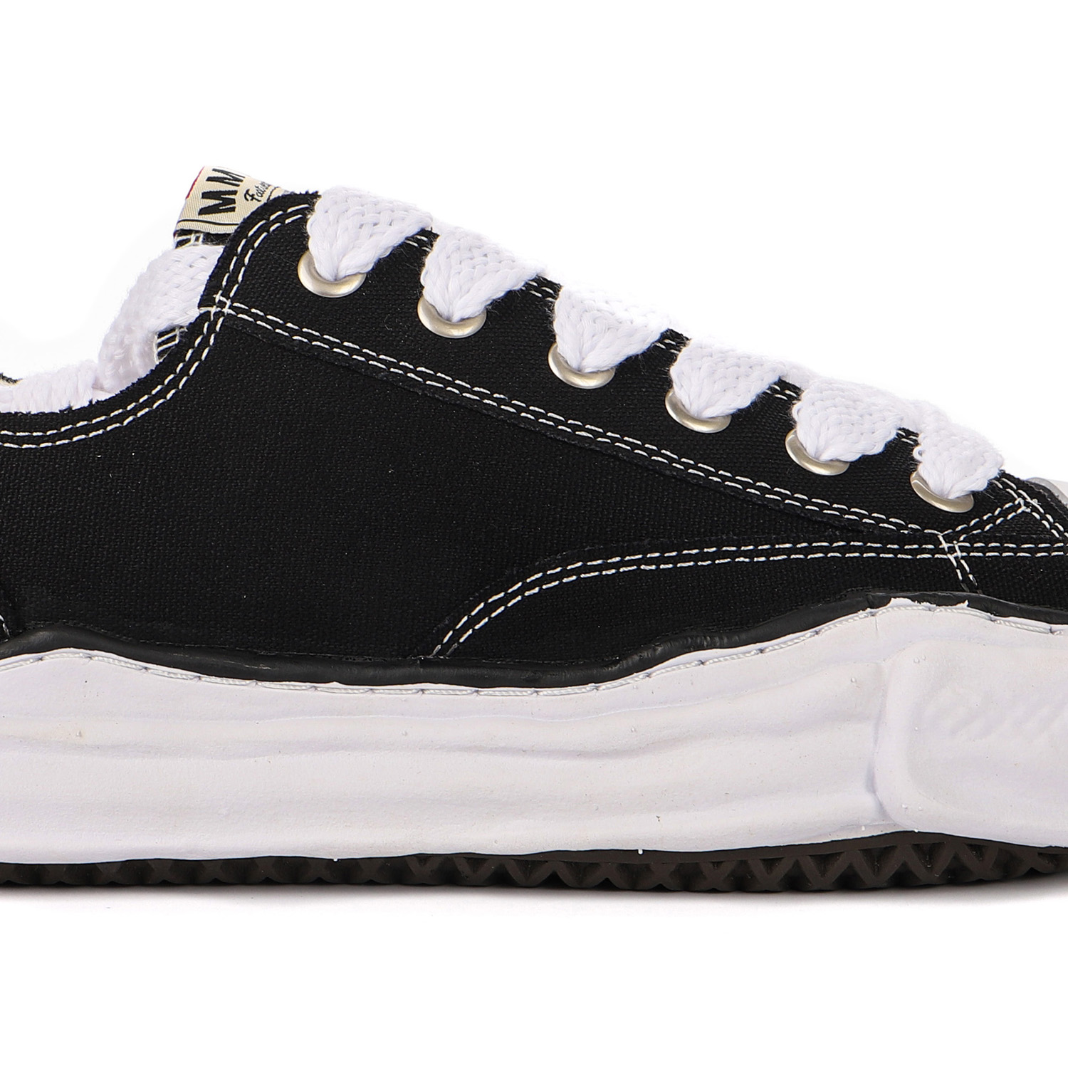 Ma*s*n mihara yasuhiro peterson original canvas low-top sneakers black