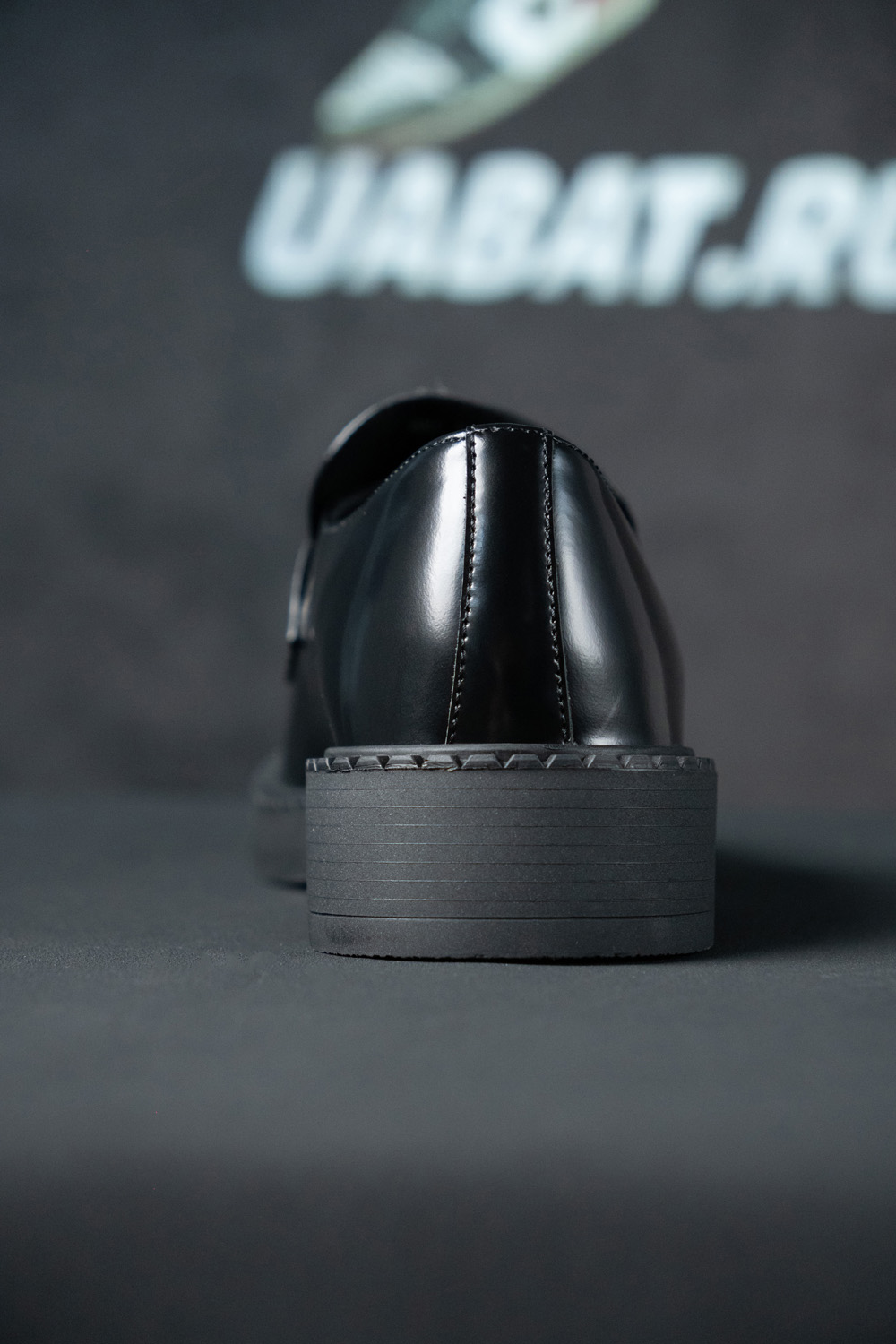 Pra*a chocolate brushed leather loafers