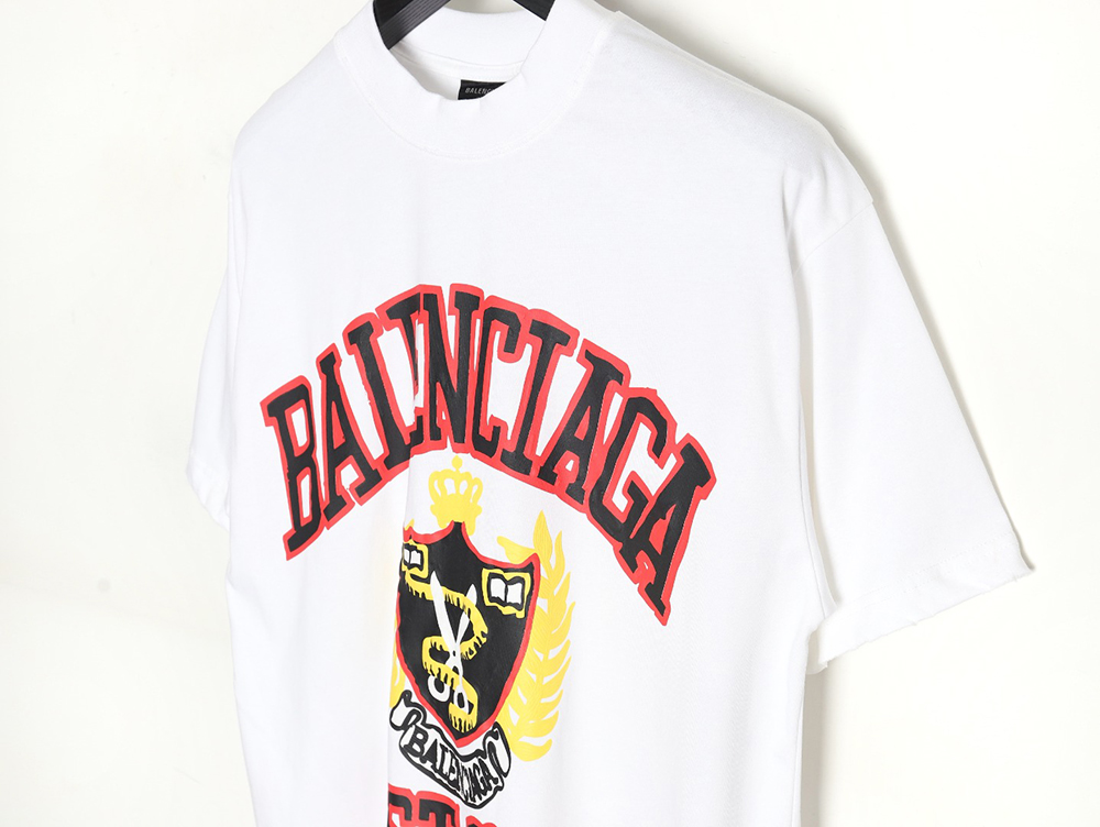 Ba*len*cia*ga scissors foam print short sleeves