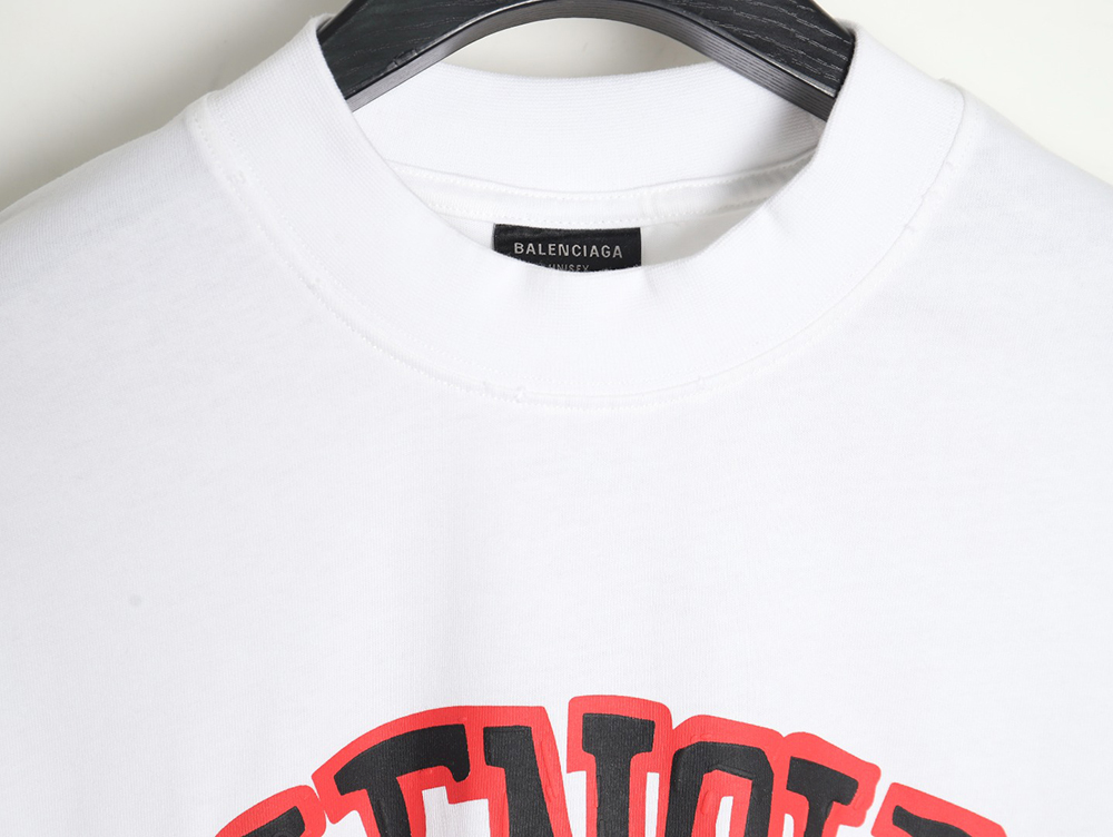 Ba*len*cia*ga scissors foam print short sleeves