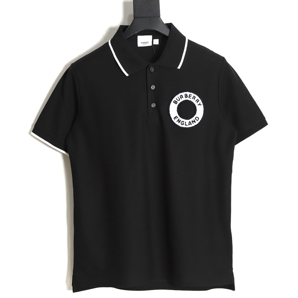 B**rry bbr23ss towel embroidery circle short-sleeved polo shirt tsk4