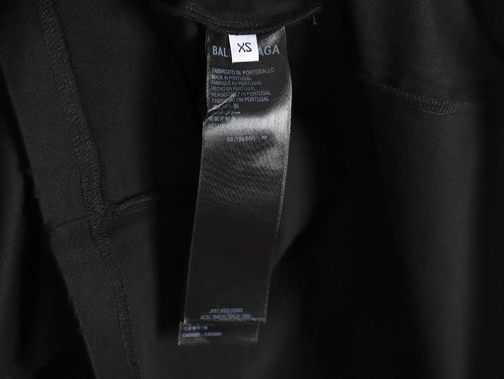 Ba*len*cia*ga 24ss new sanskrit back destruction short-sleeved t-shirt