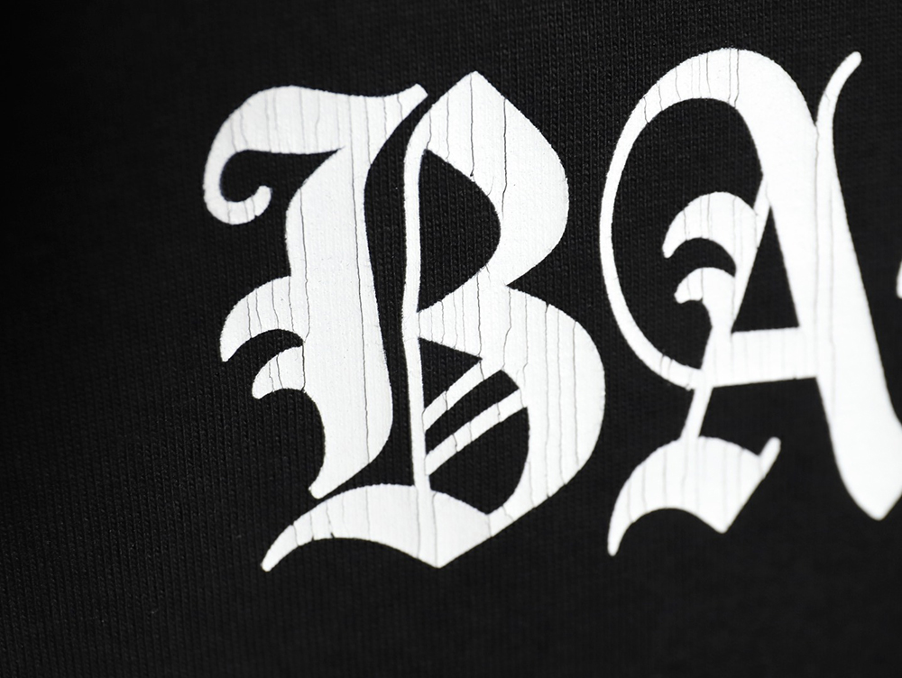 Ba*len*cia*ga 24ss new sanskrit back destruction short-sleeved t-shirt