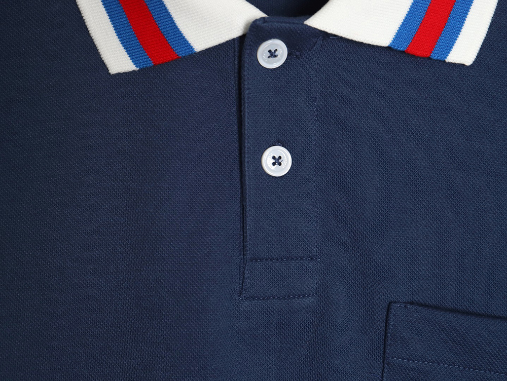 G*u*i guc 24 new collar gg embroidered short-sleeved polo shirt tsk2