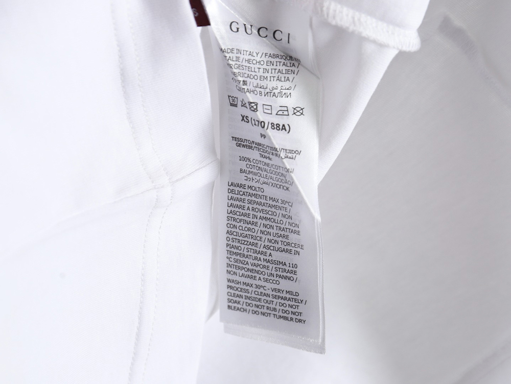 G*u*i 24ss anniversary limited edition striped short sleeve t-shirt