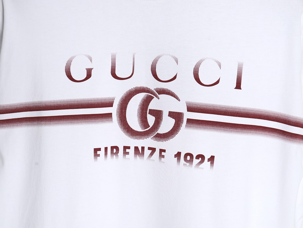 G*u*i 24ss anniversary limited edition striped short sleeve t-shirt