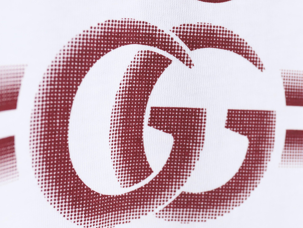 G*u*i 24ss anniversary limited edition striped short sleeve t-shirt