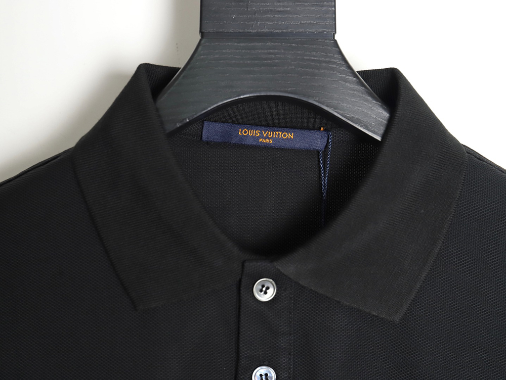 l0*is V*t0n 23ss letter embroidered logo short-sleeved polo shirt tsk4