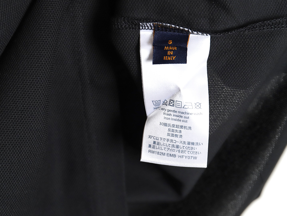 l0*is V*t0n 23ss letter embroidered logo short-sleeved polo shirt tsk4