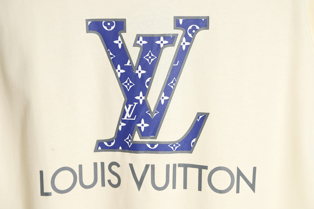 l0*is V*t0n 23ss old flower letter logo printed short sleeve tsk1