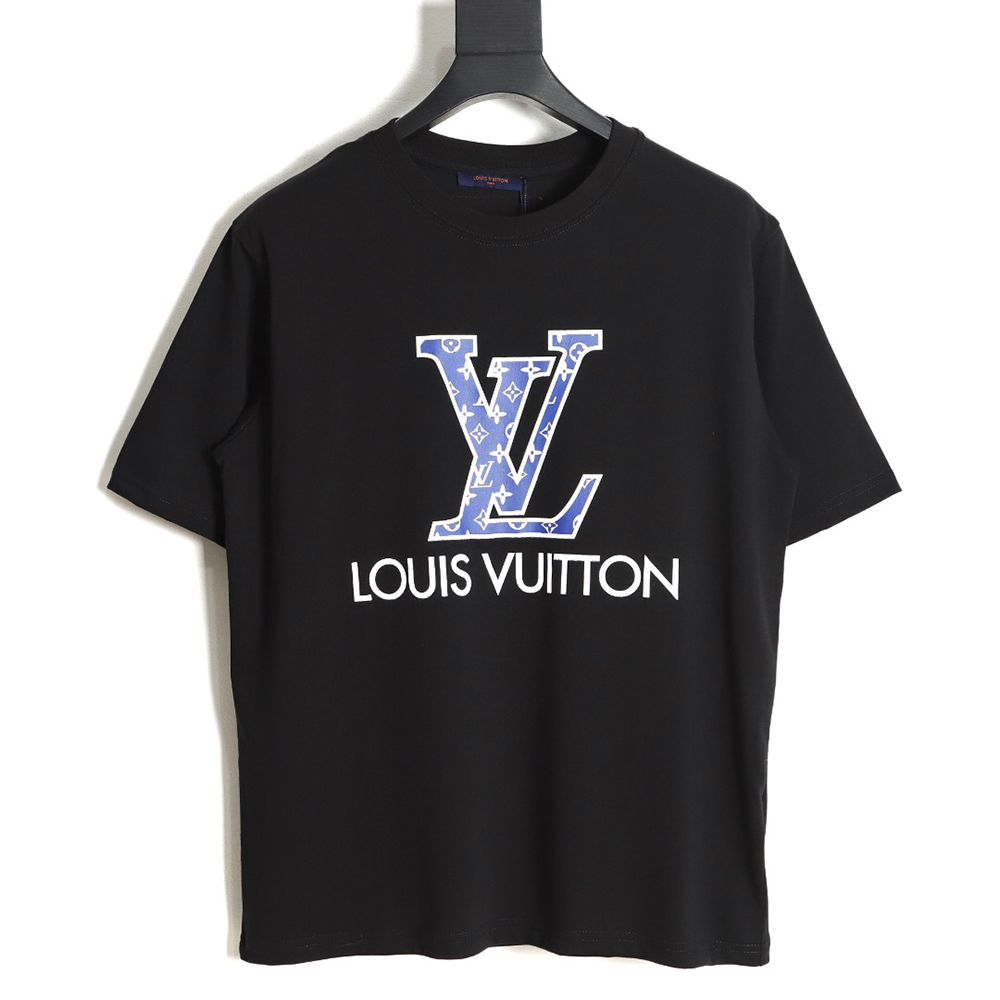 l0*is V*t0n 23ss old flower letter logo printed short sleeve tsk2