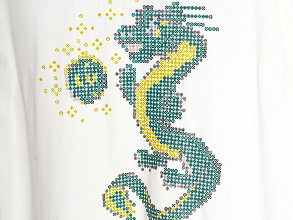 l0*is V*t0n 24ss dragon year limited edition dragon ball short sleeve t-shirt