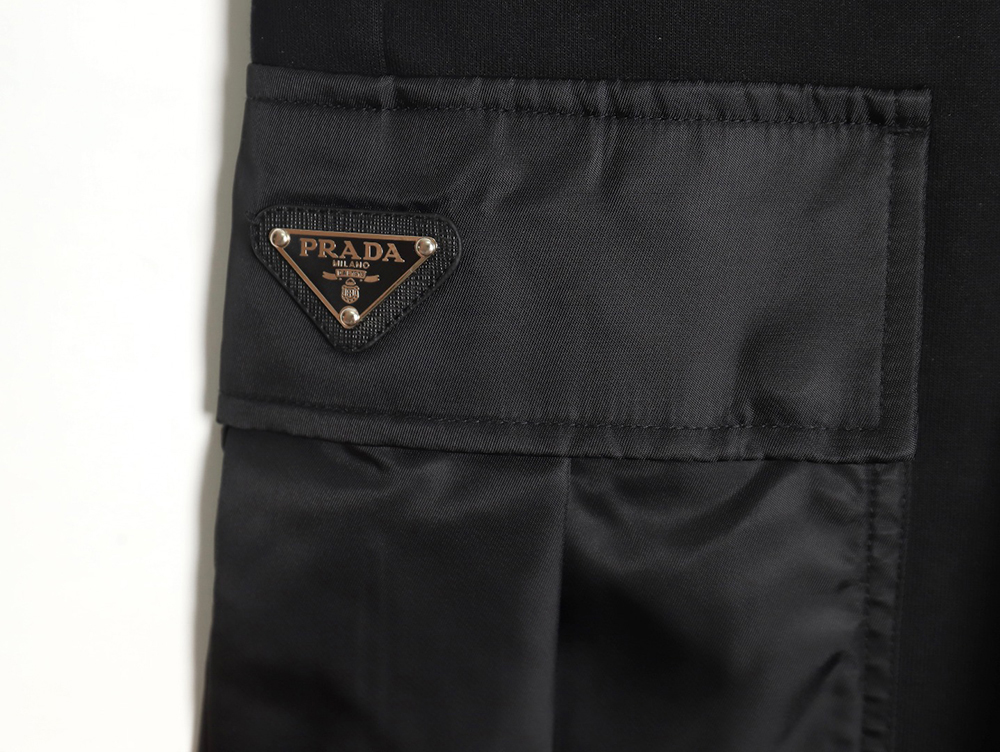 Pra*a prd24ss side nylon pocket cotton cargo shorts