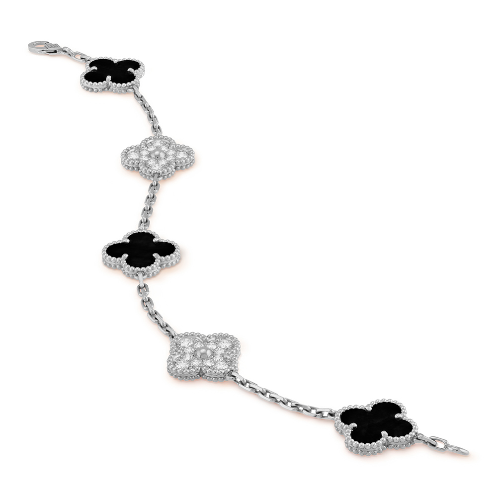 V*N CL*F & arpels vintage alhambra bracelet 5 motifs