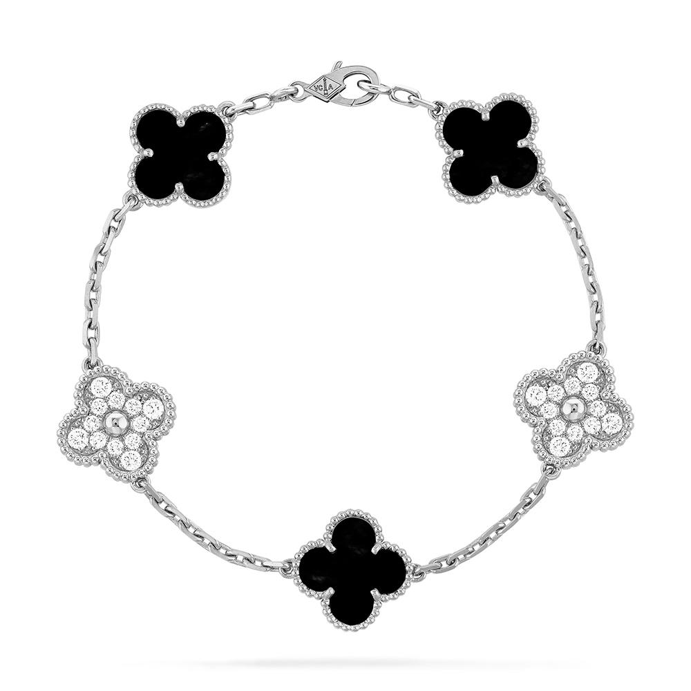 V*N CL*F & arpels vintage alhambra bracelet 5 motifs