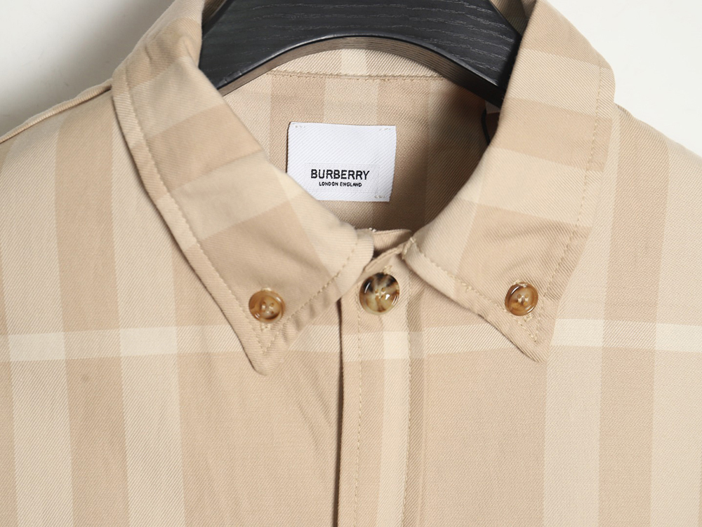 B**rry double pocket plaid short sleeve shirt