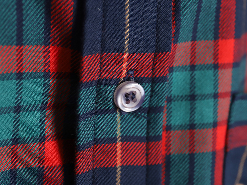 G*u*i tartan plaid cotton shirt
