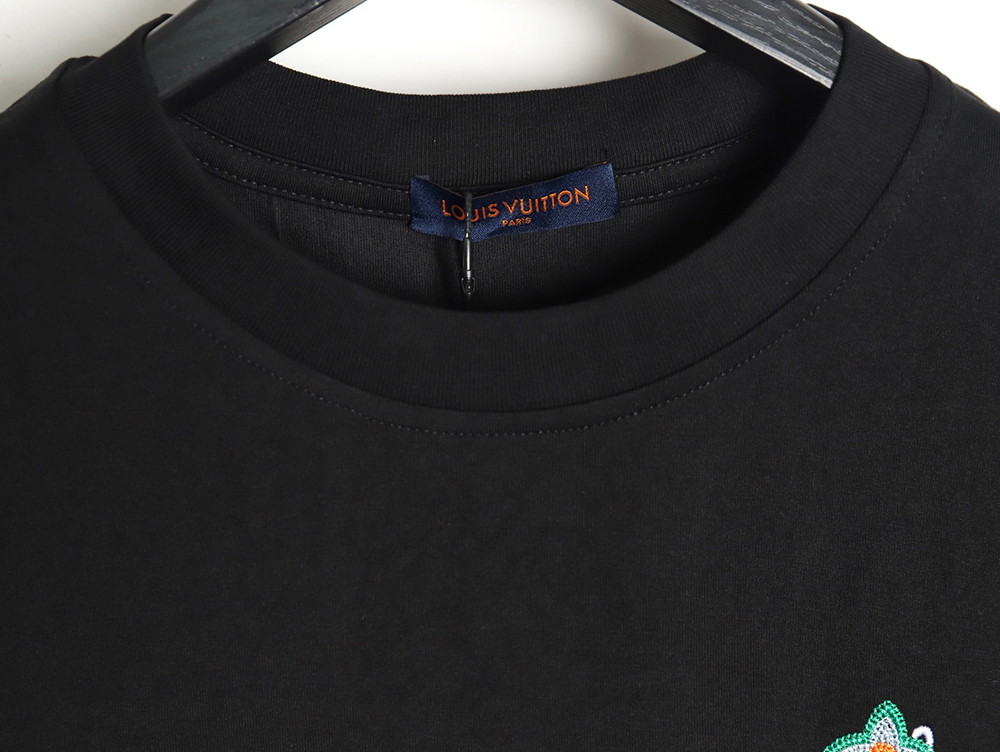 l0*is V*t0n floral and monogrammed collar short