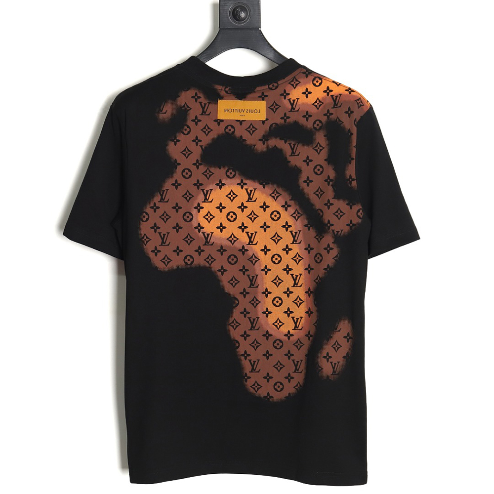 l0*is V*t0n monogram gradient embroidered short-sleeved t-shirt