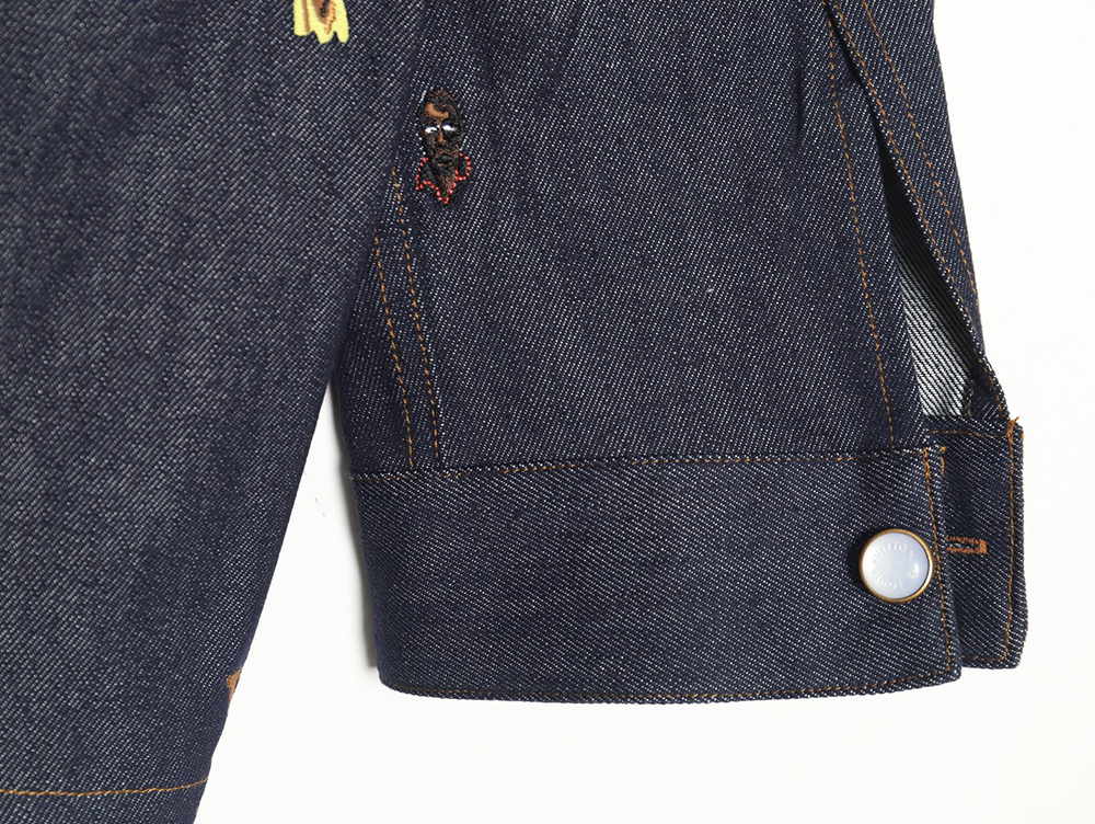 l0*is V*t0n 24ss henry taylor portrait embroidered denim shirt