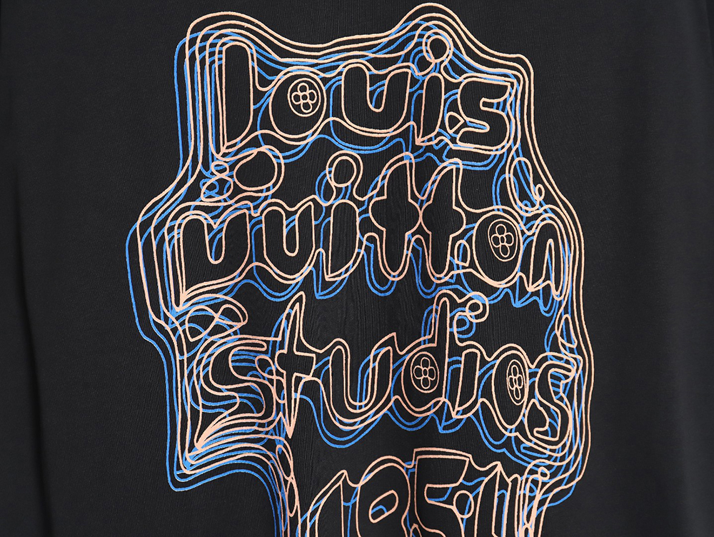 l0*is V*t0n geometric neon print short-sleeved t-shirt