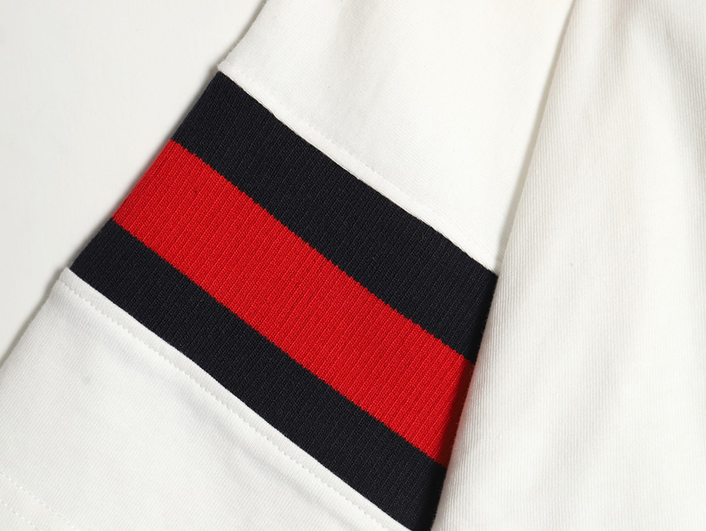 G*u*i 23ss short-sleeved polo shirt with webbing sleeves