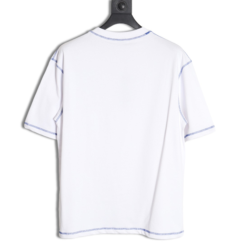 L0ew* 24ss stitching rendering letter logo short sleeve