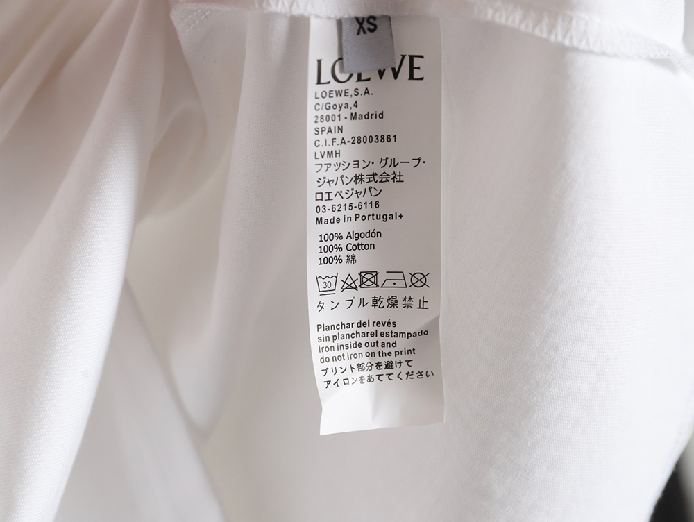 L0ew* 24ss dragon year limited edition logo embroidered short sleeve t-shirt