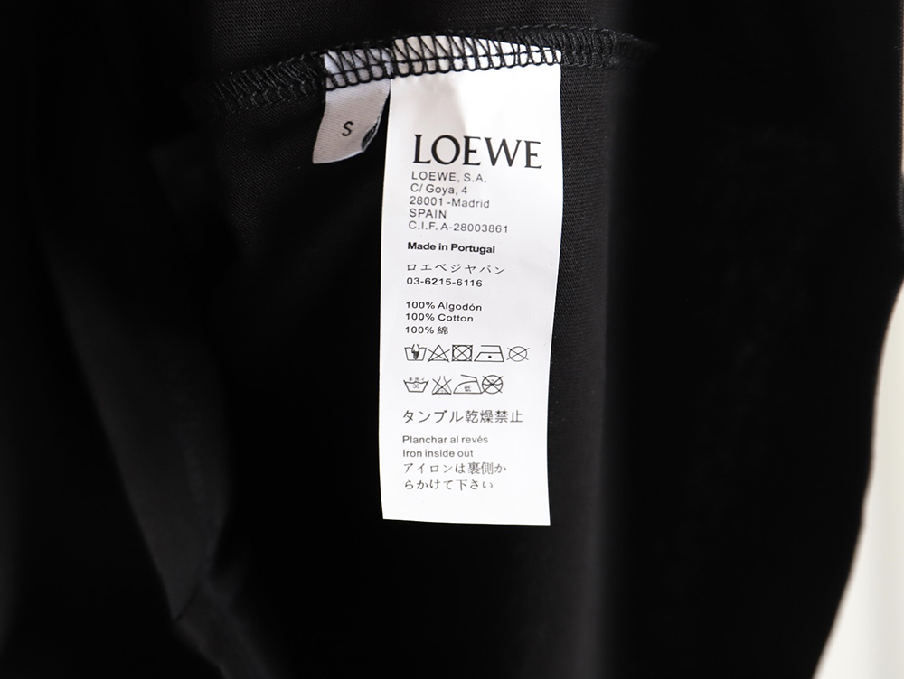 L0ew* 24ss wool embroidered short-sleeved t-shirt_tsk1