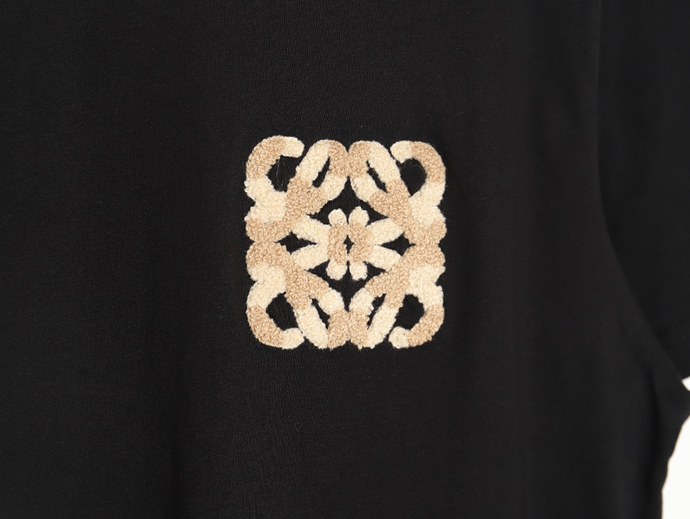 L0ew* 24ss wool embroidered short-sleeved t-shirt_tsk1