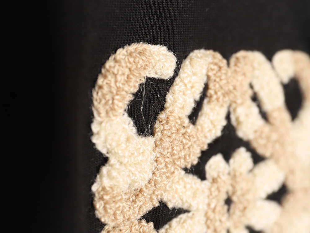 L0ew* 24ss wool embroidered short-sleeved t-shirt_tsk1