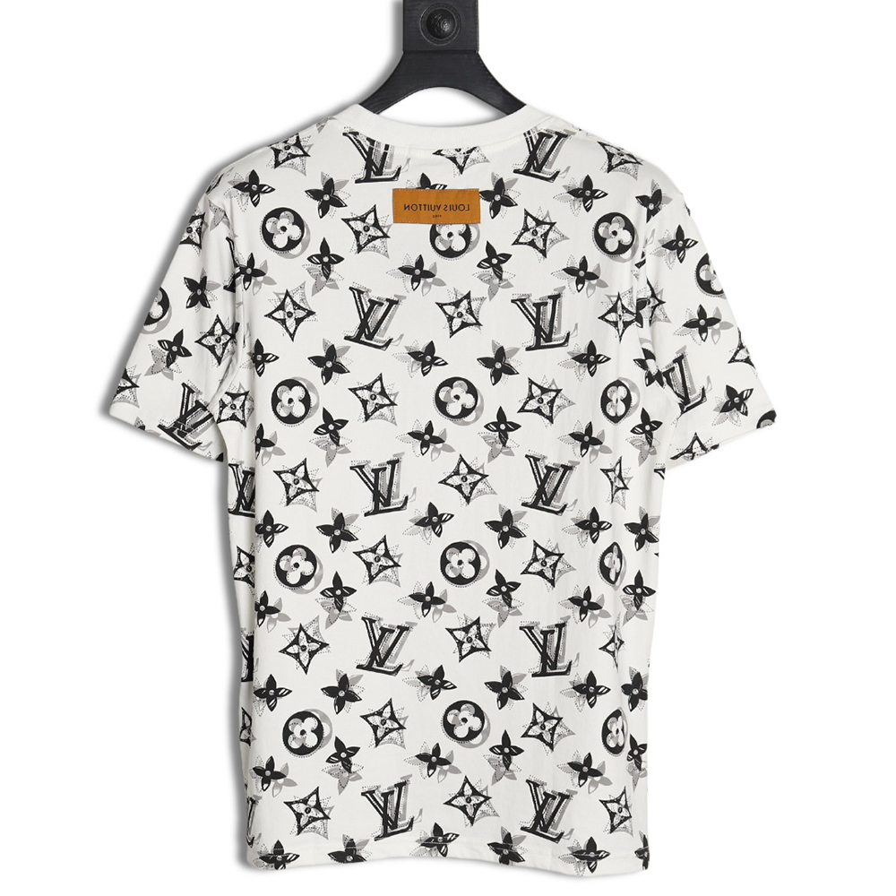 l0*is V*t0n all over print shadow short sleeve