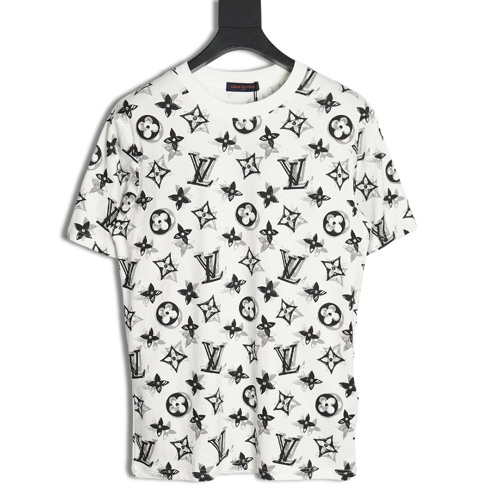 l0*is V*t0n all over print shadow short sleeve